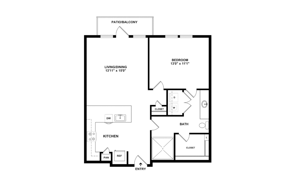 2D Flat Floorplan - A4