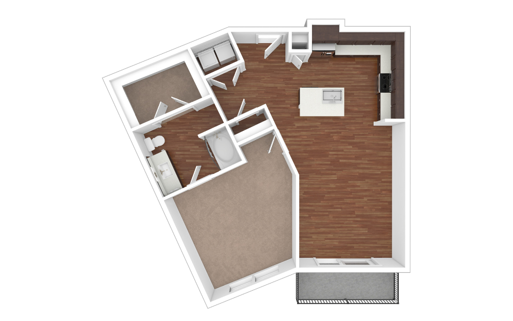 3D Unfurnished Floorplan - A5